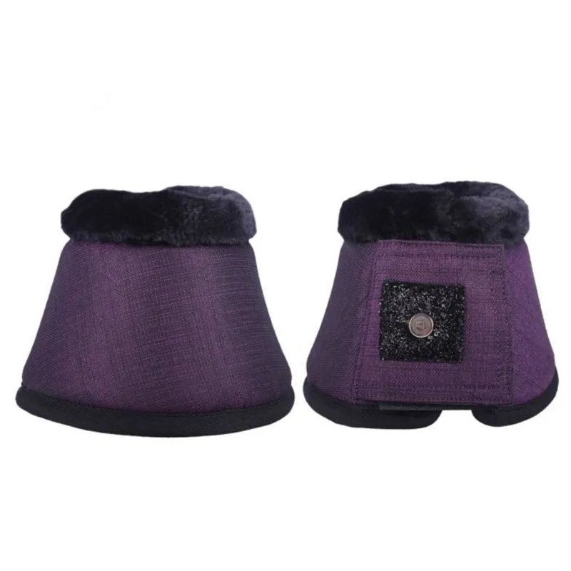 QHP Metallic Glitz Bell Boots - Purple